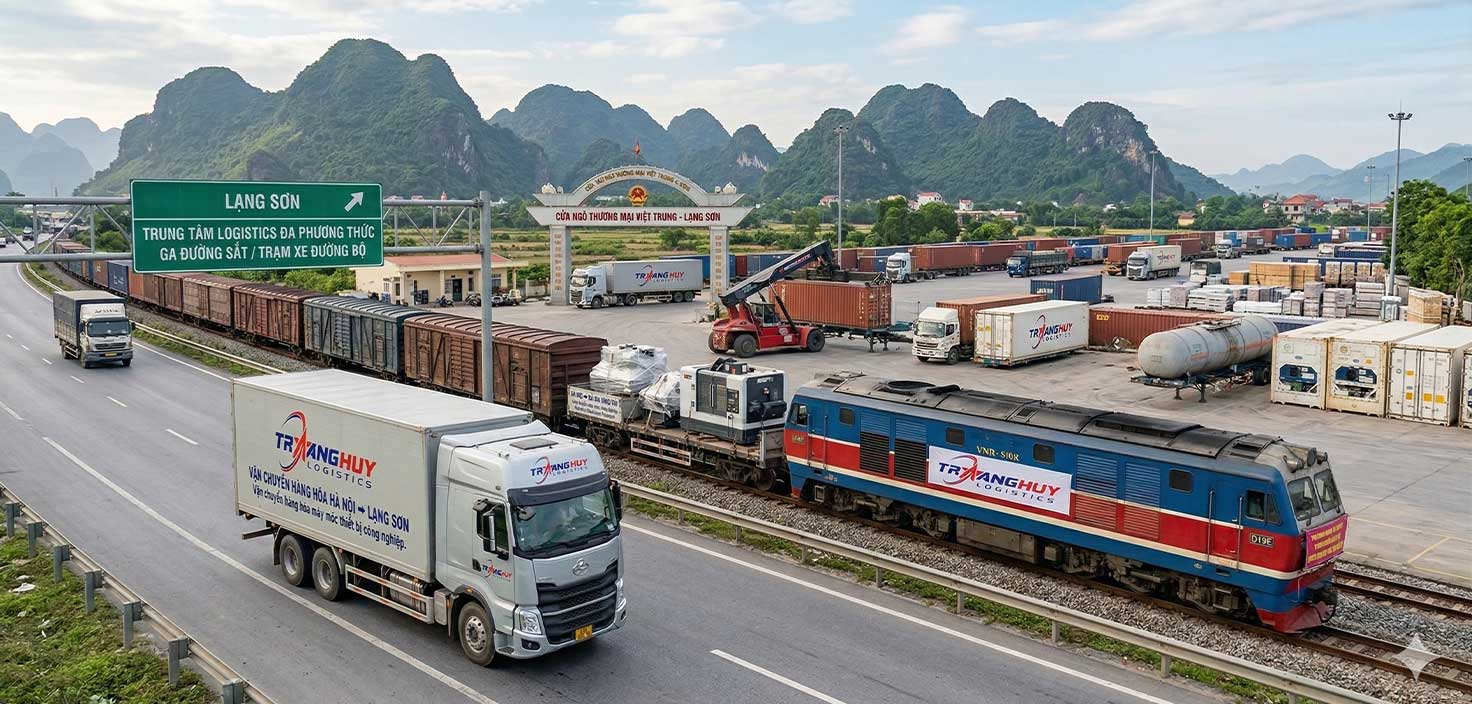 Hình thức vận chuyển đường bộ và đường sắt là phổ biến nhất, đáp ứng mọi nhu cầu từ hàng thông thường đến hàng chuyên dụng tới Lạng Sơn