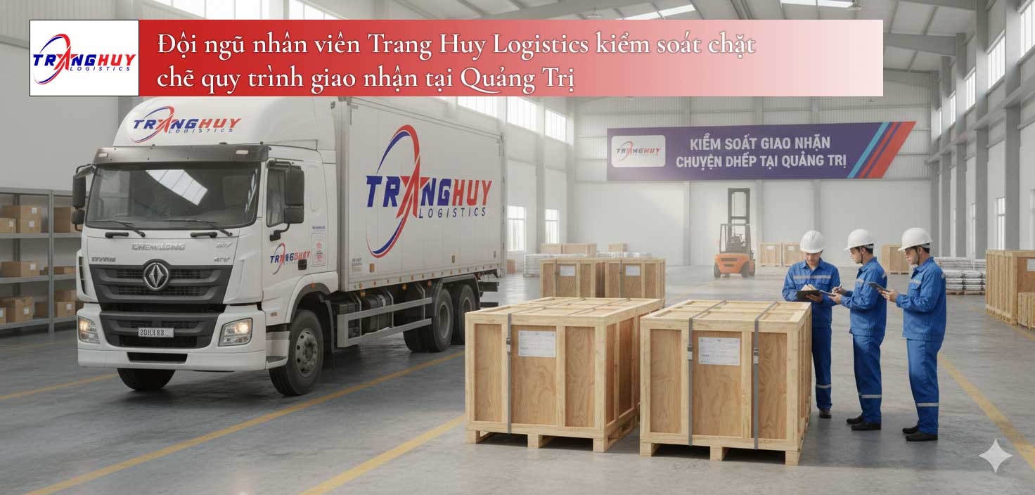 Đội ngũ nhân viên Trang Huy Logistics kiểm soát chặt chẽ quy trình giao nhận tại Quảng Trị