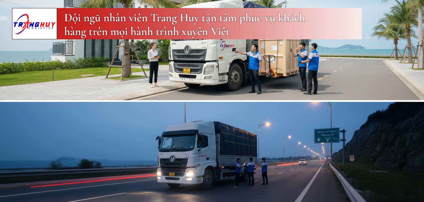 Đội ngũ nhân viên Trang Huy tận tâm phục vụ khách hàng trên mọi hành trình xuyên Việt