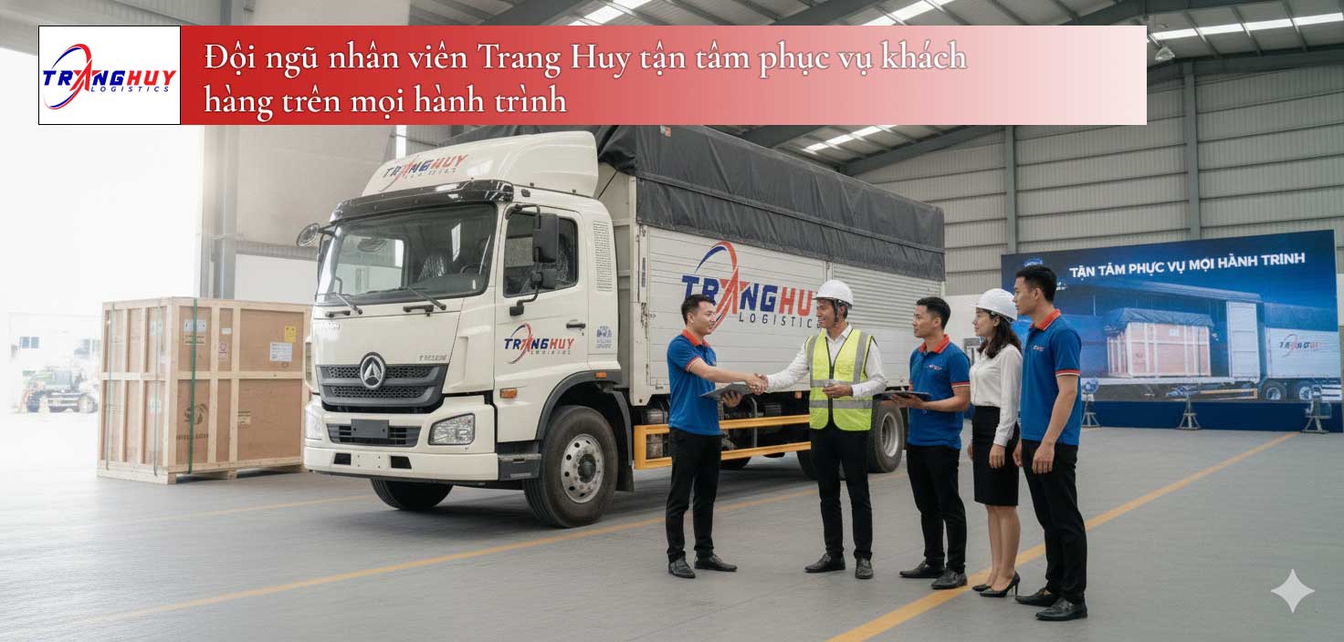 Đội ngũ nhân viên Trang Huy tận tâm phục vụ khách hàng trên mọi hành trình
