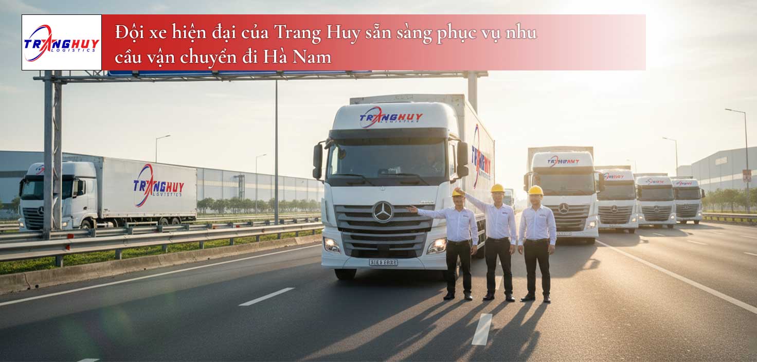 Đội xe hiện đại của Trang Huy sẵn sàng phục vụ nhu cầu vận chuyển đi Hà Nam