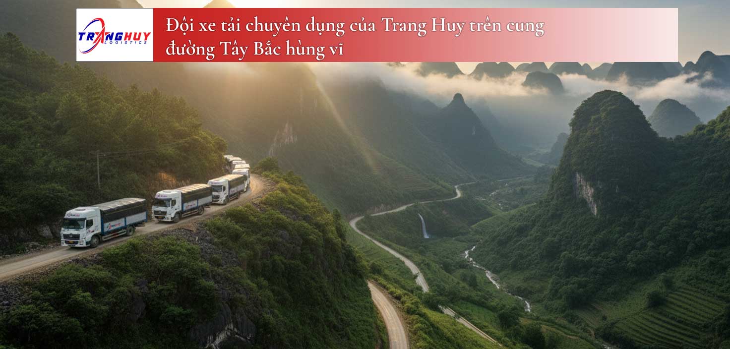 Đội xe tải chuyên dụng của Trang Huy trên cung đường Tây Bắc hùng vĩ