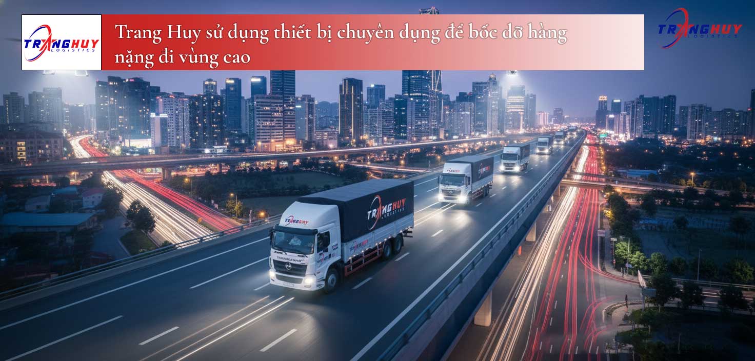 Hàng hóa được gia cố cẩn thận để chịu được độ rung lắc trên đường đèo