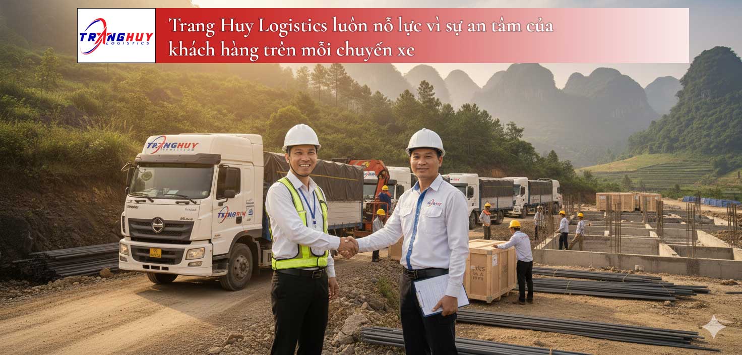Trang Huy Logistics luôn nỗ lực vì sự an tâm của khách hàng trên mỗi chuyến xe