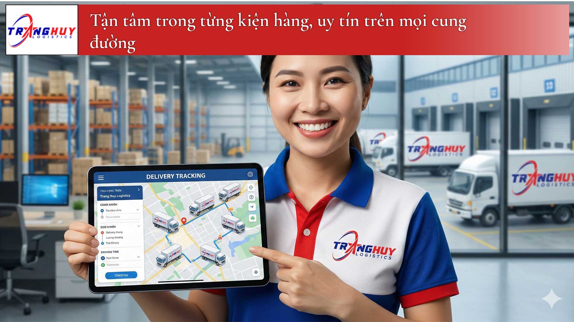 Tận tâm trong từng kiện hàng, uy tín trên mọi cung đường