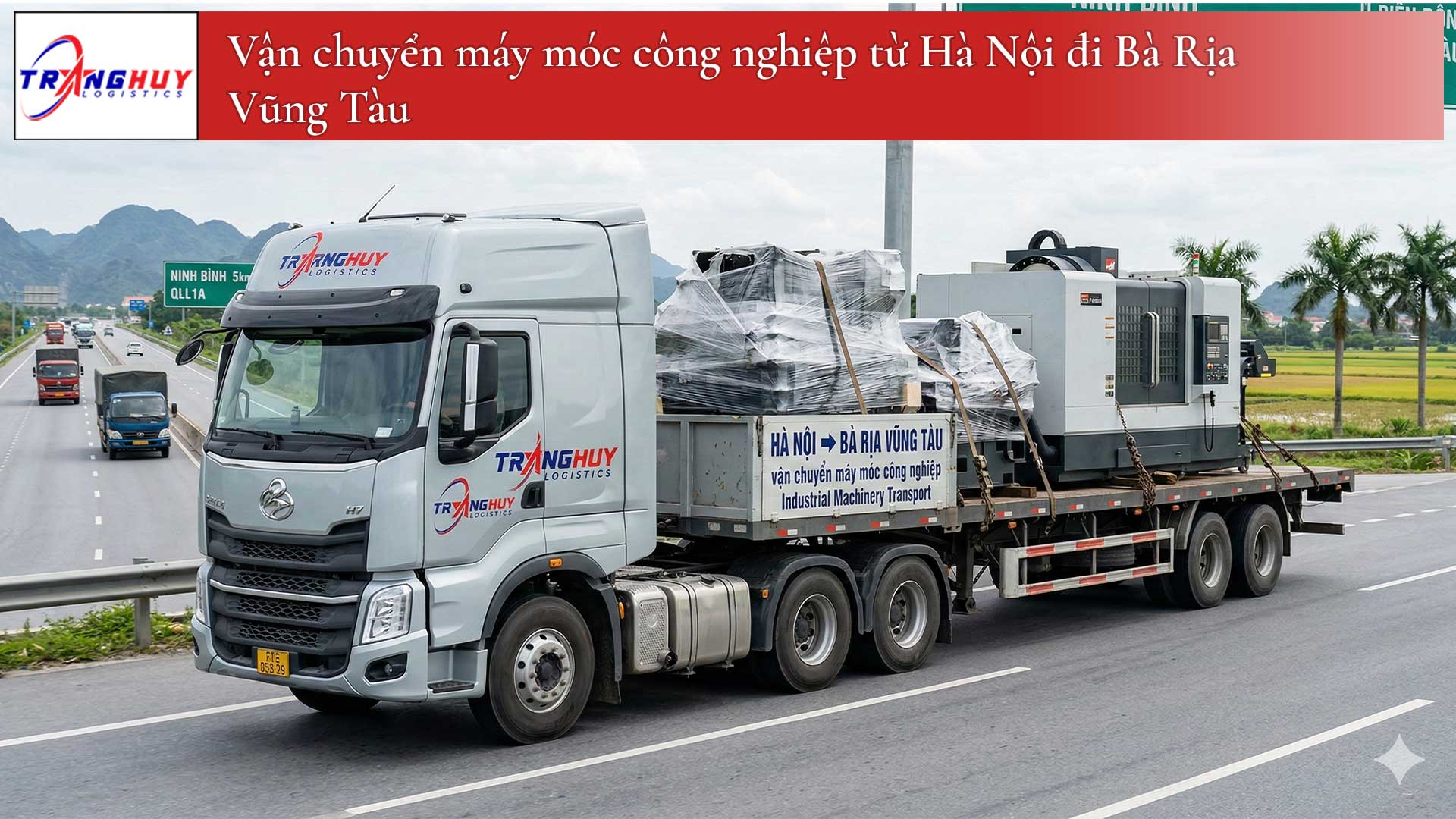 Vận chuyển máy móc công nghiệp từ Hà Nội đi Bà Rịa Vũng Tàu