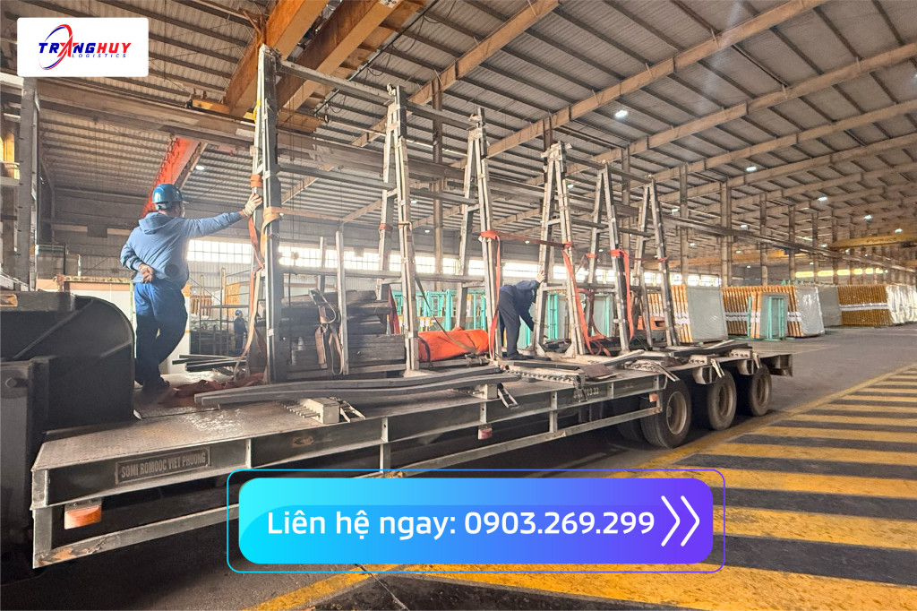 trang huy logistics vận tải nhôm kính